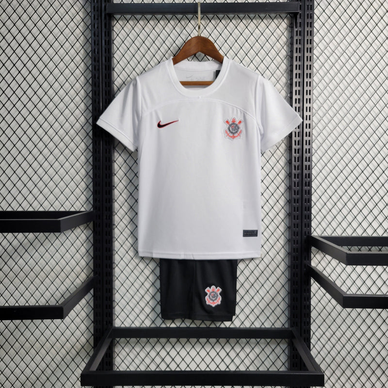 Kit Infantil Corinthians I 2023/24 + PERSONALIZAÇÃO GRÁTIS