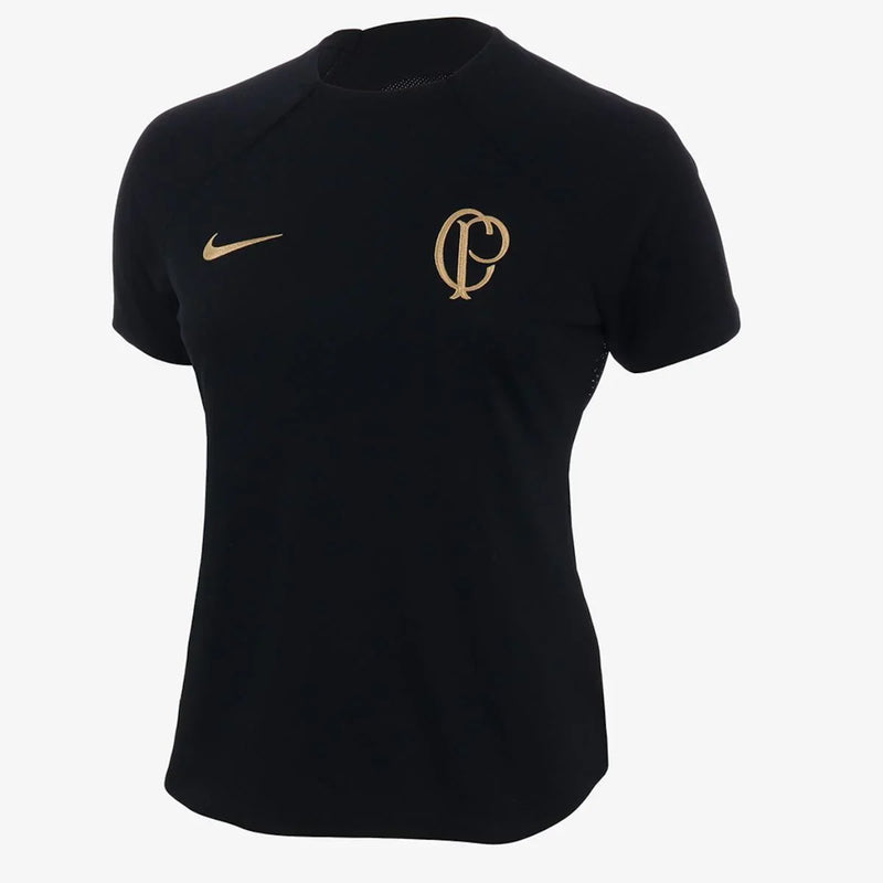 camisa de treino corinthians feminino black 2023