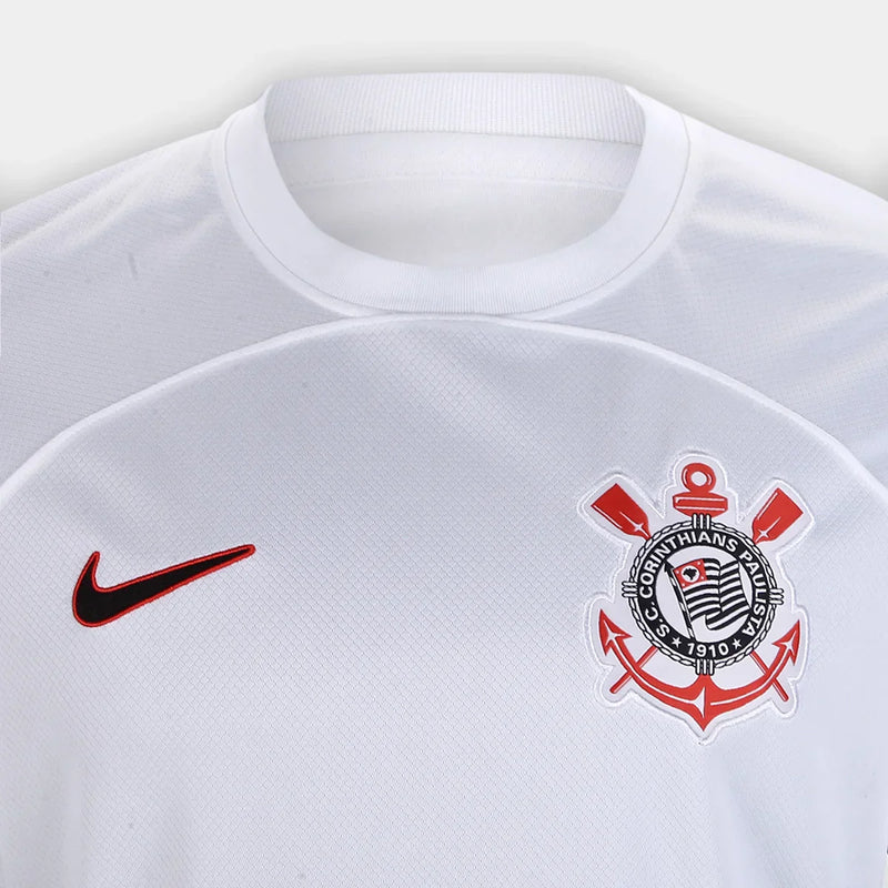 camisa do corinthians I 1 branca 2023 tradicional